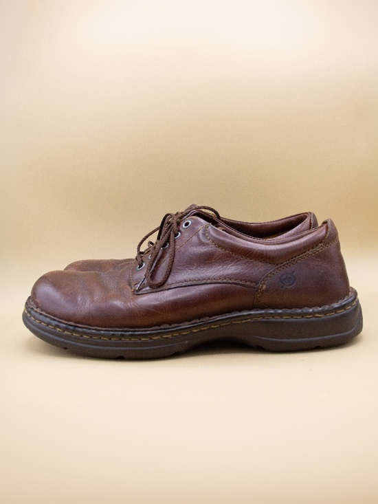 Born Hutchins II Brown Laced Up Leather Oxford Shoes M660 CCF14 Men\'s Size 10 main image 5